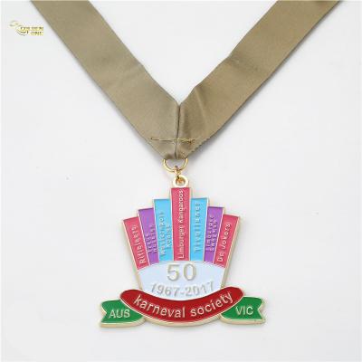 China factory cheap 3d custom logo sport medal sport medallion trophies metal medal for sale
