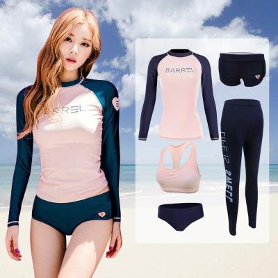 China Korean Style Swimsuit Women’s Long-Sleeved Split Surfing Suit Floating Diving Suit for sale