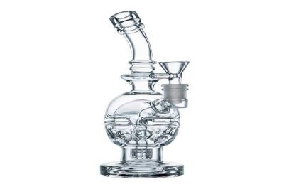 China Swiss Perc Dab Rigs Showerhead Perc Glass Bong Cool Water Pipe for sale