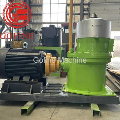 China 1-2 T/H Cylindrical New Type Organic Fertilizer Granulator Flat Die Pellet Mill for sale