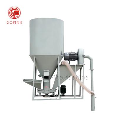 中国 Vertical Poultry Feed Grinder Mixer 200kg/H Mill Corn Feed Processing Plant 販売のため