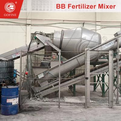 China 1-2 T/h Bulk Blending Fertilizer Mixer, Compound BB Fertilizer Plant en venta