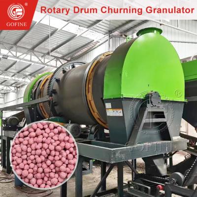 China Rotary Drum Churning Granulator Design Fertilizer Production Equipment for sale