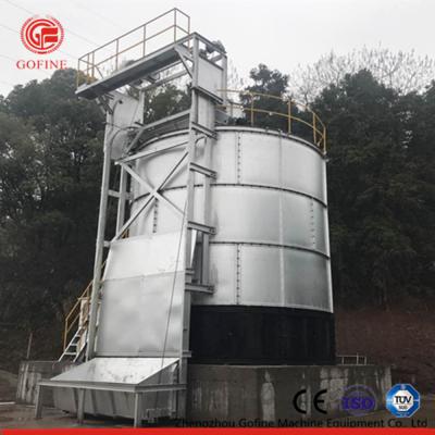 China Aerobic Compost Fertilizer Production , Chicken Manure Compost Tower for sale