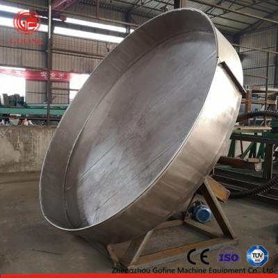 China Wet Way Disc Organic Fertilizer Granulator With Automatic Material Feeding System for sale