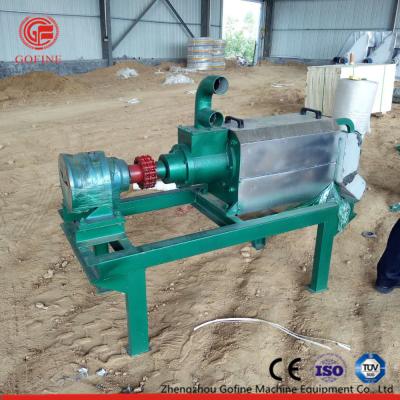중국 10-20 m3/h 암소 똥거름 탈수 기계 1500*1400*1050mm 녹색 판매용