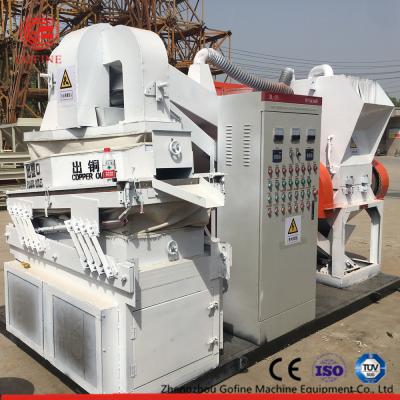 China granulador del alambre de cobre 22/37KW, pedazo de cobre que recicla movimiento fácil de la máquina en venta