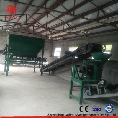 China Adubo 3T/H inorgánico que faz a máquina a cor verde grande capacidade de produção à venda