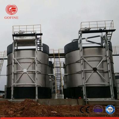 China O projeto vertical animal do tanque de fermentação do desperdício orgânico da fezes pequeno ocupa o espaço à venda