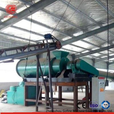 China Granulating Process Organic Fertilizer Production Line Green Color Stable Operation for sale