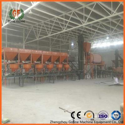 China Carbon Steel 1000 T/Month NPK Fertilizer Production Line for sale