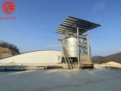 China depósito de fermentación orgánico cilíndrico del abono de la producción del fertilizante del estiércol vegetal 120M3 en venta