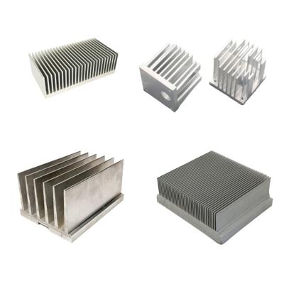 China OEM Aluminio extrusión del disipador de calor Plata alta conductividad térmica en venta
