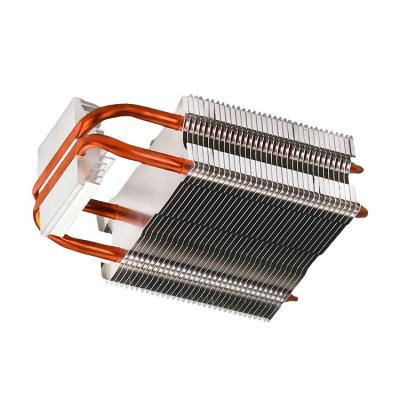 China Anodized Copper Heat Pipe Heatsink Skived Fin Heat Dissipation for sale
