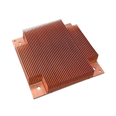 China Electronic Skived Fin Heat Sink Screw Mount Customized Heat Sink Precision for sale