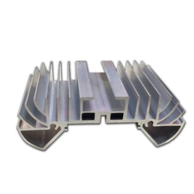 China Versatile Aluminum Extrusion Heat Sink Aesthetic Customized Silver Heat Sink for sale