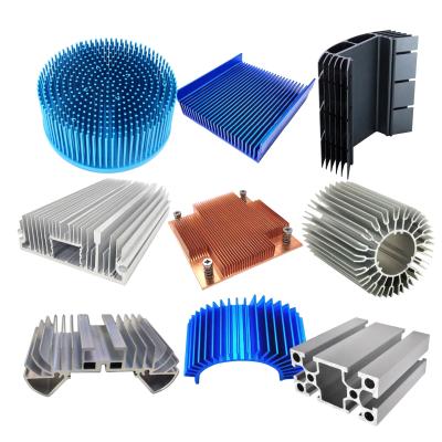 China Customized Aluminum Extrusion Heat Sink Silver Heat Dissipation Aluminum for sale