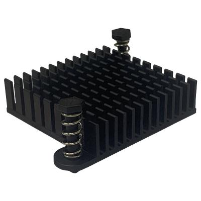 China Milled CNC Machined Heat Sinks Pin Fin Anodized Metal Heat Sink for sale
