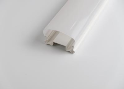 China PC / PMMA Customized Extrusion Profiles In Transparent / Milky Color for sale