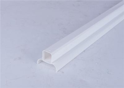 China Plastic LED Extrusion Profiles Transparent / Milky Color Optional for sale