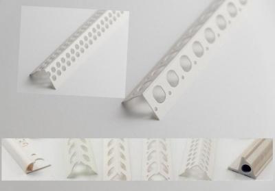 China Weiße 50mm Breiten-Trockenmauer PVC-Eckprofil für den Aufbau von RoHS-Zustimmung zu verkaufen
