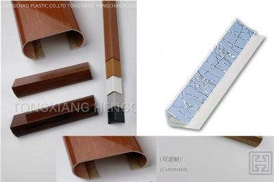 China Recyclable Scratched Pvc Corner Profile Custom Extruded Plastic Profiles Indoor for sale