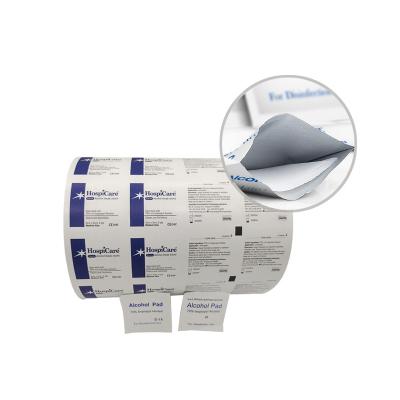 China Medical 101g 130g 5-Layer Povidone-Iodine Prep Pad Roll Film Aluminum Foil Paper for sale