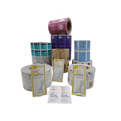 China Wood Pulp Four Layers Laminated Aluminum Foil Film Roll Packaging Bzk Wipes for sale