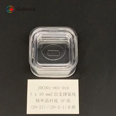 China 5*10mm2 SP-Face (20-21)/(20-2-1) Un-Doped N-Type Free-Standing GaN Single Crystal Substrate  Resistivity < 0.1 Ω·cm for sale
