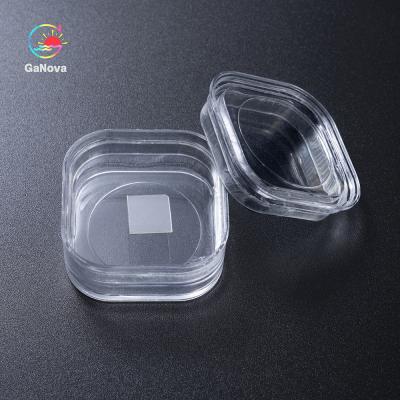 China 10*10mm2 AlN single crystal 400±50μm S/P/R grade for sale