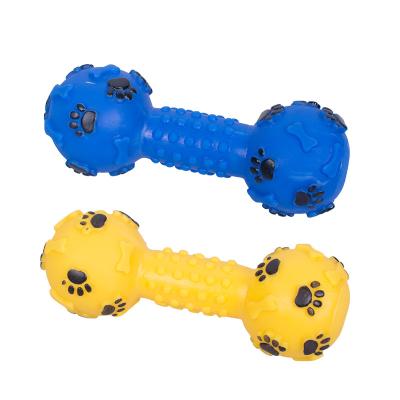 China Dotted Dumbbell Dog Chew Toys for sale