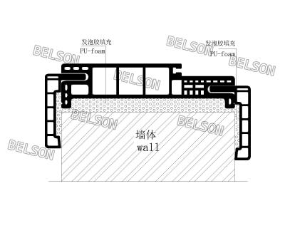 China Um tipo quadro de porta da folha do à prova de água do quadro de porta de WPC 140mm à venda