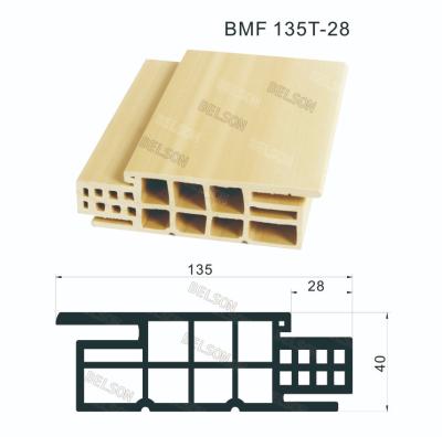 China OEM 135mm Interior Wood Plastic Composite Door Frame T Type for sale