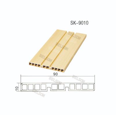 China 90*10mm Modern Flexible WPC Laminate Skirting Boards For Flooring for sale