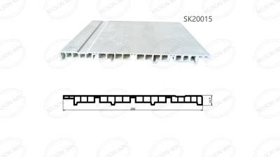 China 200mm*15mm Custom WPC Skirting Board Eco Friendly PVC Composite Baseboard for sale