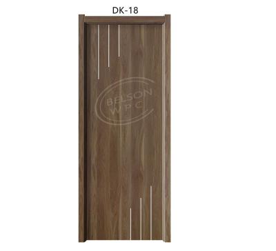 China BES DK-18 de Zuivere en Volledige holle deur die van de wpcdeur van het het inlegselontwerp van de ontwerpstreep binnenlandse geschilderd snijden waterdicht wpc Te koop
