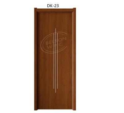 China BES DK-23 Zuivere en Volledige wpc (houten pvc-samenstelling) wpc holle deur voor Badkamers met lage prijs Aangegane stijl Te koop