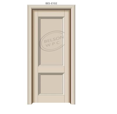 China BES E102 Pure  (wood pvc composite) wpc hollow door full wpc interior door  Assembly door. for sale