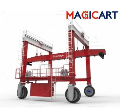 China PLC Motor Rubber Tyre Mobile Gantry Crane Customized for sale