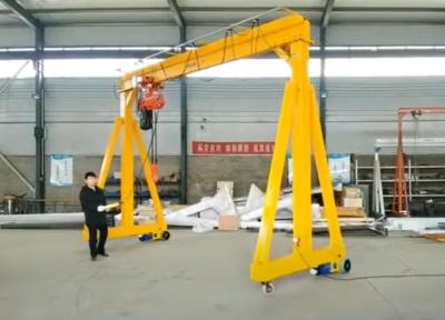 China SGS 1t~20t Portable Gantry Crane Electric Or Manual Travel Easy To Install for sale
