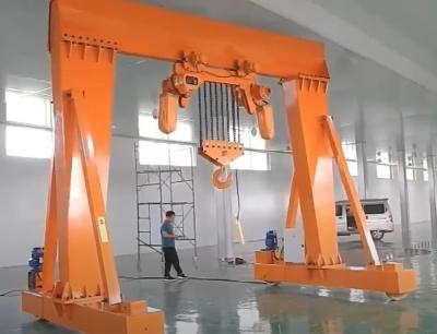 China Large Tonnage Mobile Lifting Gantry Crane 2m-10m Span Reinforced Steel Structure for sale