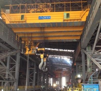 China 8~110m Lifting Heavy Steel Ladle Crane For Steelmaking Customized Span for sale