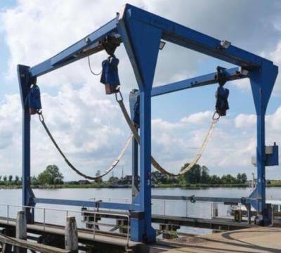 China AC380V 50HZ  Boat Lifting Gantry Crane High Strength Protective Sling Belts zu verkaufen
