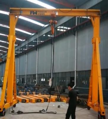 China 2m-10m Span Workshop Portable Gantry Crane Super High Customized for sale