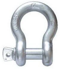 China 200series 300 Series Steel 12mm Bow Shackle For Port / Oil Field / Ship Industry for sale