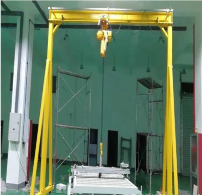 China height adjustable  2t Mobile Gantry Crane Movable Gantry Crane GOST certified for sale