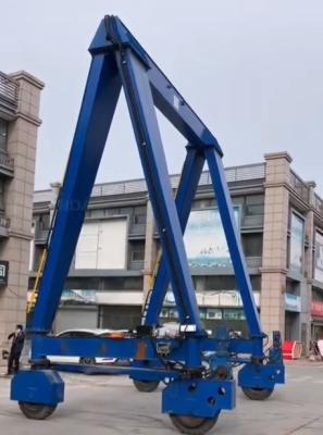 China Triangular 10 Ton Mobile Gantry Crane Huge Width High Stability for sale