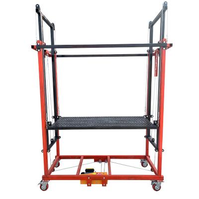 China Thickened Steel Pipe Electric Scaffold Lift Indoor And Outdoor Decoration Te koop