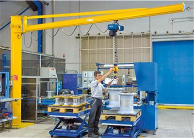 China Workshop Electric Hoist Mast Type Jib Crane Single Beam Column Mounted for sale