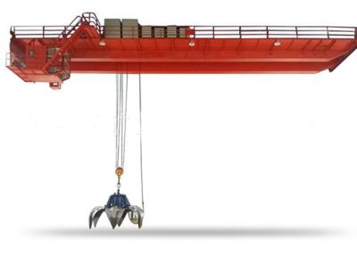 China Anti Explosion 75t QB Double Beam Overhead Crane With Grab for sale